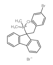 [9-[(4-bromophenyl)methyl]fluoren-9-yl]-trimethyl-azanium结构式