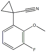 1-(3-fluoro-2-methoxyphenyl)cyclopropanecarbonitrile Structure