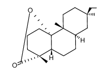 10-hydroxy-5β,10α-rosan-18-oic acid-lactone结构式