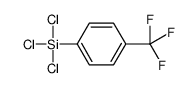 trichloro-[4-(trifluoromethyl)phenyl]silane结构式