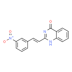 2-[(E)-2-(3-nitrophenyl)ethenyl]quinazolin-4(3H)-one Structure