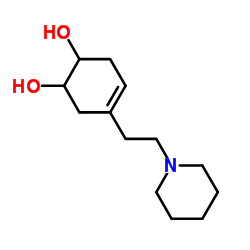 4-Cyclohexene-1,2-diol, 4-[2-(1-piperidinyl)ethyl]- (9CI)结构式