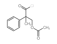 (3-chloro-2-methyl-3-oxo-2-phenyl-propyl) acetate Structure
