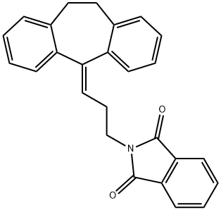 2-[3-(10,11-Dihydro-5H-dibenzo[a,d]cyclohepten-5-ylidene)propyl]-1H-isoindole-1,3(2H)-dione结构式