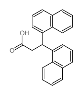 3,3-dinaphthalen-1-ylpropanoic acid结构式