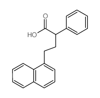 1-Naphthalenebutanoicacid, a-phenyl-结构式