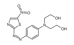 2-[N-(2-hydroxyethyl)-4-[(5-nitro-1,3-thiazol-2-yl)diazenyl]anilino]ethanol结构式