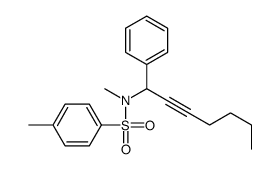 N,4-dimethyl-N-(1-phenylhept-2-ynyl)benzenesulfonamide结构式