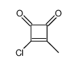 3-chloro-4-methylcyclobut-3-ene-1,2-dione结构式