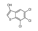 5,6,7-trichlorobenzo[b]thiophene-3-ol结构式
