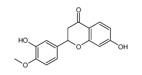 7-Hydroxy-2-(3-hydroxy-4-methoxyphenyl)chroman-4-one Structure