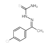 [1-(4-chlorophenyl)ethylideneamino]thiourea structure