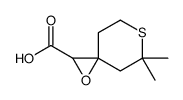 1-Oxa-6-thiaspiro[2.5]octane-2-carboxylicacid,5,5-dimethyl-(9CI) Structure