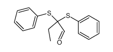 2,2-bis(phenylthio)butanal Structure