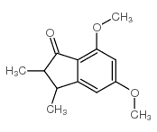 5,7-DIMETHOXY-2,3-DIMETHYL-INDAN-1-ONE结构式