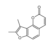 8,9-dimethylfuro[2,3-h]chromen-2-one Structure