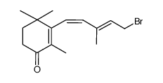 3-((1Z,3E)-5-bromo-3-methylpenta-1,3-dien-1-yl)-2,4,4-trimethylcyclohex-2-en-1-one Structure