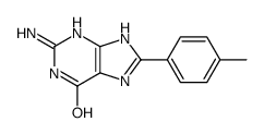 2-amino-8-(4-methylphenyl)-3,7-dihydropurin-6-one Structure