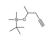 (1,1-Dimethylethyl)dimethyl[(1-Methyl-3-butynyl)oxy]silane Structure