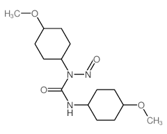 Urea,N,N'-bis(4-methoxycyclohexyl)-N-nitroso-, [trans(trans)]- (9CI)结构式