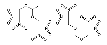 1-[1-(2,2-dinitropropoxy)ethoxy]-2,2-dinitropropane,1-(2,2-dinitropropoxymethoxy)-2,2-dinitropropane Structure