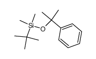tert-butyldimethyl((2-phenylpropan-2-yl)oxy)silane结构式
