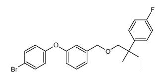 1-bromo-4-[3-[[2-(4-fluorophenyl)-2-methylbutoxy]methyl]phenoxy]benzene结构式