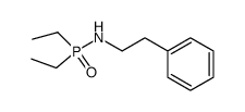 N-(2-phenylethyl)-P,P-diethylphosphinamide结构式