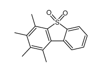 1,2,3,4-tetramethyldibenzothiophene 5,5-dioxide Structure