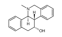 cis-4b,5,6,trans-10b,11,12-hexahydro-11-hydroxy-5-methylbenzo[c]phenanthridine结构式