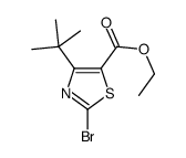 5-Thiazolecarboxylicacid,2-bromo-4-(1,1-dimethylethyl)-,ethylester(9CI)结构式