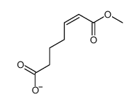 7-methoxy-7-oxohept-5-enoate结构式