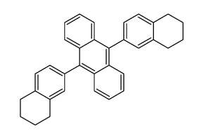 9,10-bis(5,6,7,8-tetrahydronaphthalen-2-yl)anthracene结构式