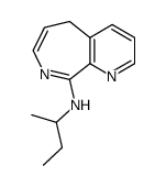 N-(sec-butyl)-5H-pyrido[2,3-c]azepin-9-amine结构式