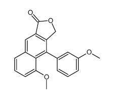 5-methoxy-4-(3-methoxyphenyl)-3H-benzo[f][2]benzofuran-1-one结构式