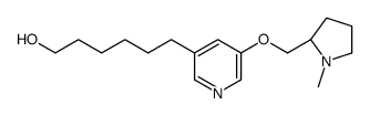 6-[5-[[(2S)-1-methylpyrrolidin-2-yl]methoxy]pyridin-3-yl]hexan-1-ol Structure