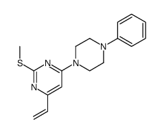 4-ethenyl-2-methylsulfanyl-6-(4-phenylpiperazin-1-yl)pyrimidine Structure