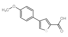 4-(4-methoxyphenyl)thiophene-2-carboxylic acid Structure