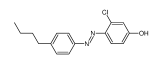 4-((4-butylphenyl)diazenyl)-3-chlorophenol结构式