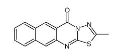 2-Methyl-5H-benzo(g)-1,3,4-thiadiazolo(2,3-b)quinazolin-5-one Structure