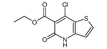 6-ethoxycarbonyl-7-chlorothieno[3,2-b]pyridin-5(4H)-one Structure