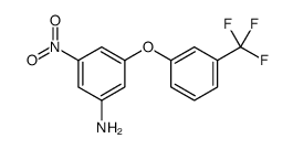 3-NITRO-5-(3-TRIFLUOROMETHYL-PHENOXY)-PHENYLAMINE结构式