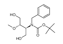 Benzyl-((1S,2S)-3-hydroxy-1-hydroxymethyl-2-methoxy-propyl)-carbamic acid tert-butyl ester Structure