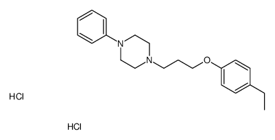 1-[3-(4-ethylphenoxy)propyl]-4-phenylpiperazine,dihydrochloride结构式