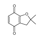 2,2-dimethyl-2,3-dihydrobenzofuran-4,7-dione结构式