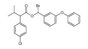 α-bromo-3-phenoxybenzyl isopropyl-(4-chlorophenyl)acetate Structure