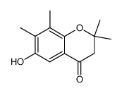 3,4-dihydro-6-hydroxy-2,2,7,8-tetramethyl-1(2H)-benzopyran-4-one结构式