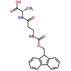 (S)-2-(3-((((9H-芴-9-基)甲氧基)羰基)氨基)丙酰氨基)丙酸图片