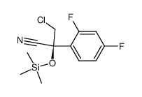 (S)-3-chloro-2-(2,4-difluorophenyl)-2-((trimethylsilyl)oxy)propanenitrile Structure