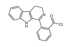 2-(4,9-dihydro-3H-pyrido[3,4-b]indol-1-yl)benzoyl chloride Structure